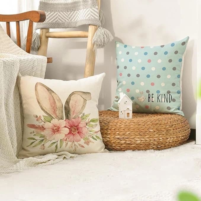 Easter Rabbit Floral Cushion Set (4-Pack) price